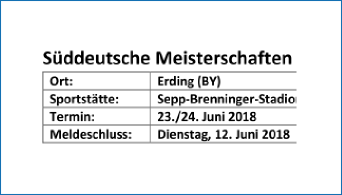 Ausschreibung